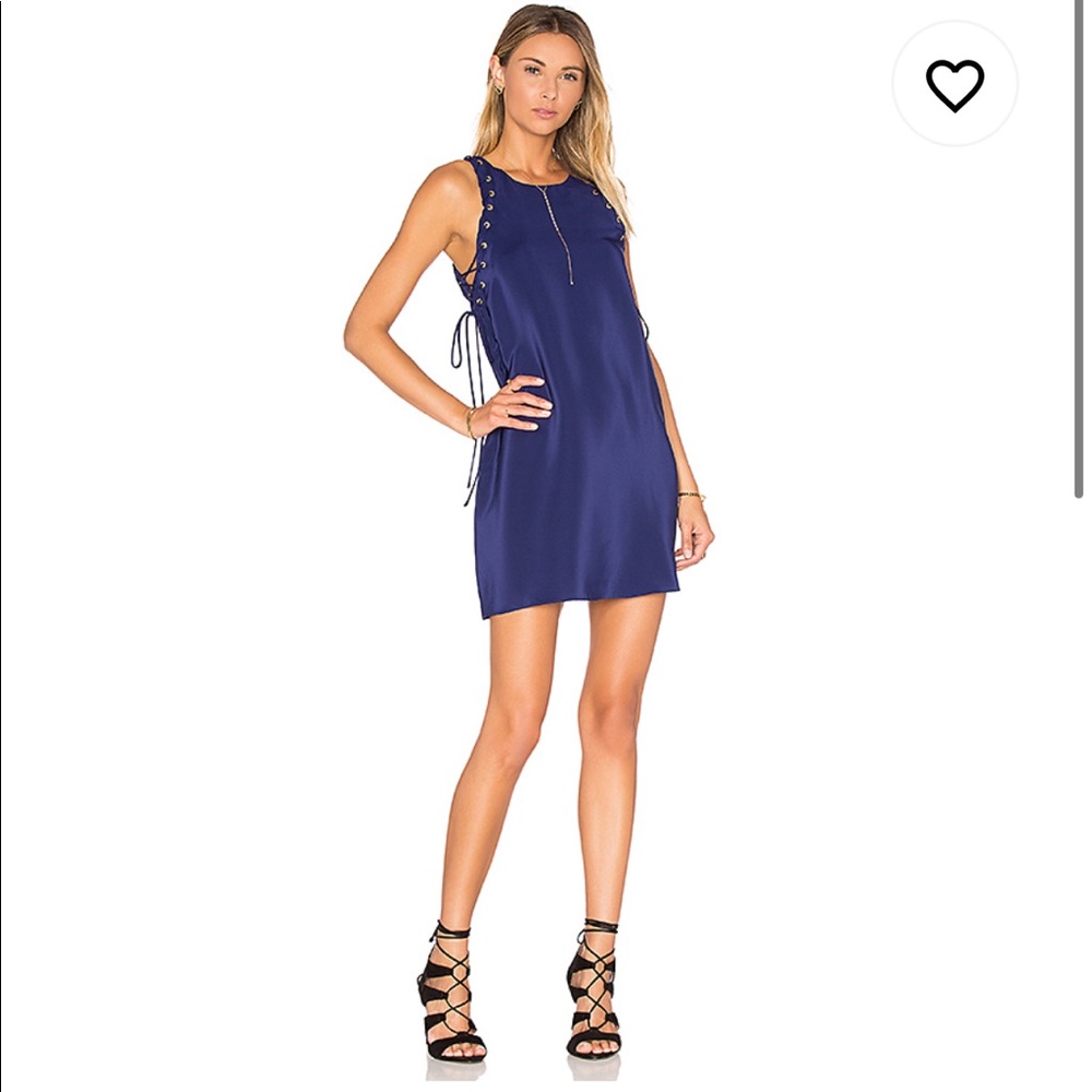Amanda Uprichard Allegra Mini Shift Dress in Navy